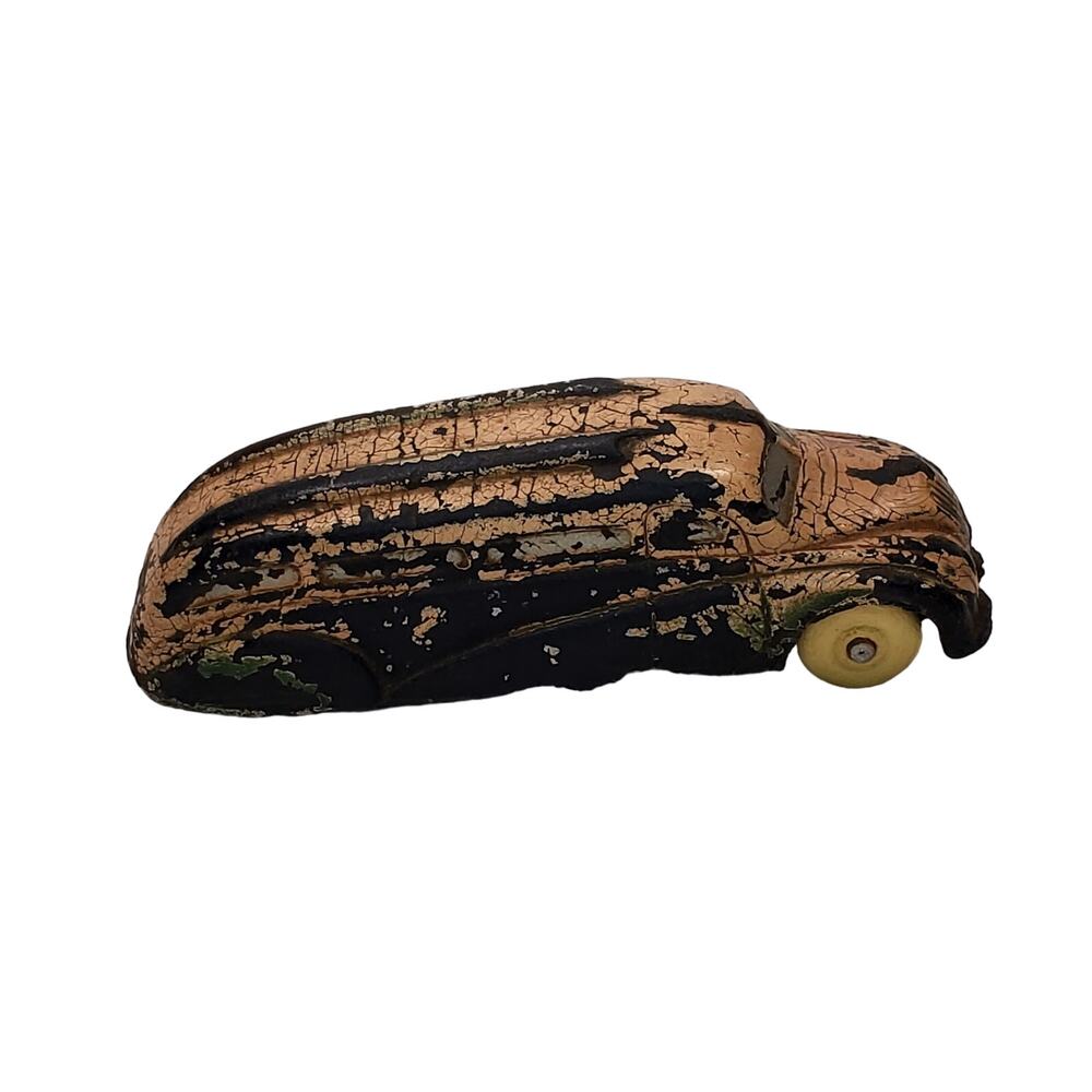 Vtg Sun Rubber Streamlined Car 1930-1940's USA Art Deco Van Life Travel